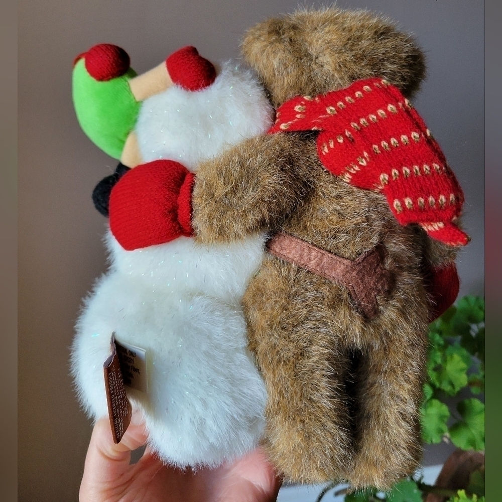 Rare Boyds Bears M&M Snowman Exclusive Brodie with Red & Green 10” Plush New - Picture 7 of 16